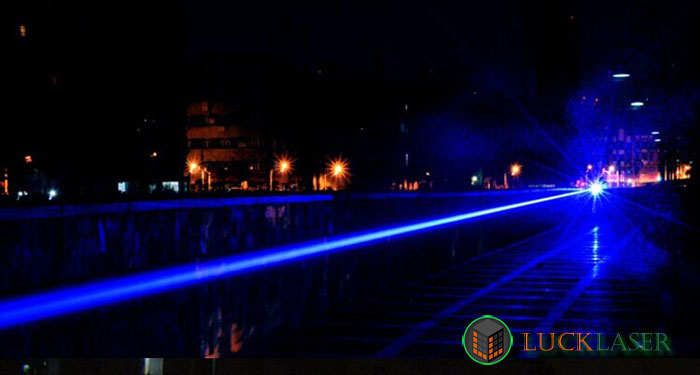 Cool golden style 2000mw blue laser pointer